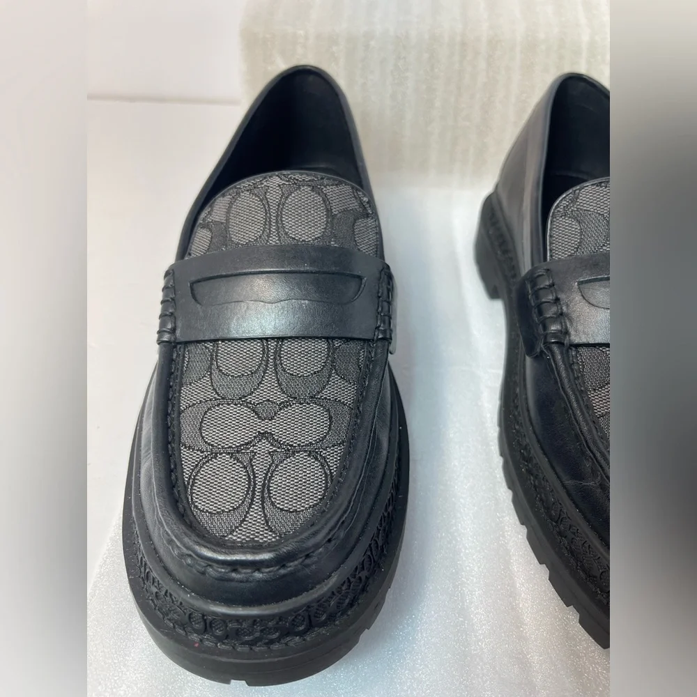 Coach Black and Gray Loafers for Men - Picture 3 of 16